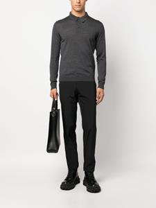 ERALDO Poloshirt van merinowol - Grijs