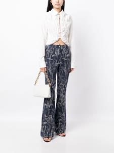 Akris Jeans met toelopende pijpen - Blauw