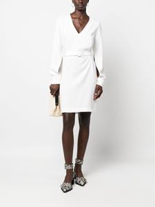 P.A.R.O.S.H. Mini-jurk met ceintuur - Wit