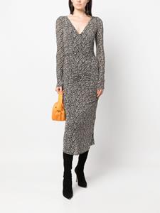 isabelmarant ISABEL MARANT Midi-jurk met patroon - Zwart