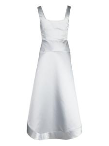 Cynthia Rowley Midi-jurk met satijnen afwerking - Zilver