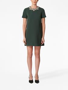 carolinaherrera Carolina Herrera Shiftjurk verfraaid met kristallen - Groen