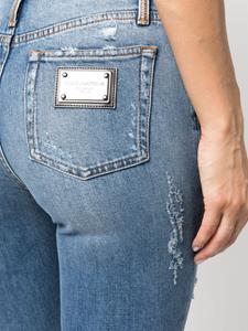 dolce&gabbana Dolce & Gabbana Gerafelde jeans - Blauw
