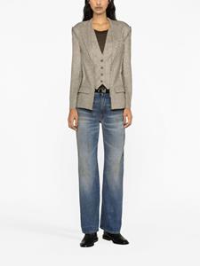 R13 mid-rise straight-leg jeans - Blauw