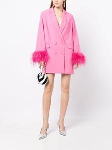 rachelgilbert Rachel Gilbert Blazerjurk met veren afwerking - Roze