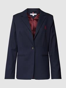 Tommy Hilfiger Blazer met knoopsluiting en labelstitching