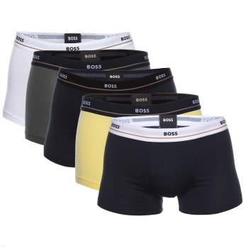 BOSS 5 stuks Jersey Quality Cotton Mix Solid Cotton Trunks 