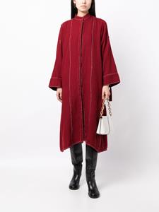 LOVEBIRDS Button-up mini-jurk - Rood