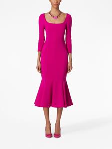 carolinaherrera Carolina Herrera Peplum midi-jurk - Roze