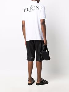 philippplein Philipp Plein Poloshirt met logopatch - Wit