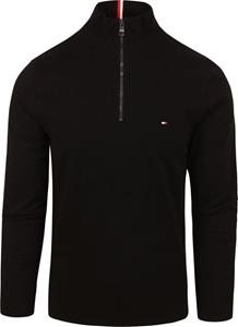 Tommy Hilfiger Half Zip Trui Zwart