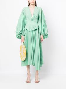Acler Geplooide jurk - Groen
