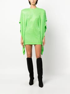 David Koma Mini-jurk verfraaid met kristallen - Groen