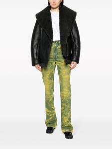 1977 dyed high-rise bootcut jeans - Geel