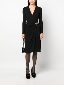 Versace Medusa '95 midi wrap dress - Zwart