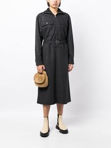 jilsander Jil Sander Blousejurk met ceintuur - Grijs