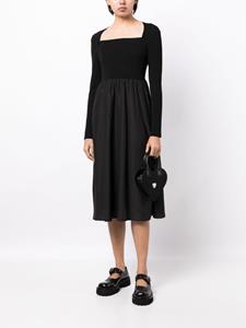 toutacoup tout a coup Flared midi-jurk - Zwart