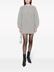 Giuseppe Di Morabito decorative-stitching knitted minidress - Grijs