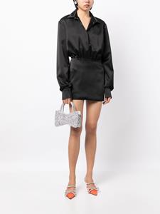 mach&mach MACH & MACH Satijnen mini-jurk - Zwart