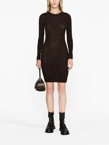 Isa Boulder Cactus ladder-knit minidress - Bruin