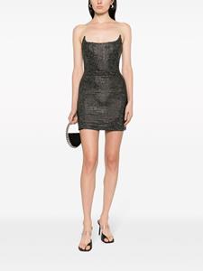 Giuseppe Di Morabito off-shoulder stud-embellished minidress - Zwart