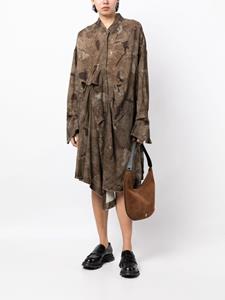 ziggychen Ziggy Chen Blousejurk met print - Bruin