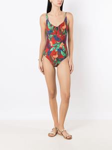 lygia&nanny Lygia & Nanny Badpak met bloemenprint - Rood