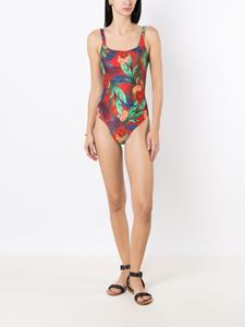 lygia&nanny Lygia & Nanny Badpak met bloemenprint - Rood