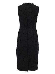 Anna guipure-lace midi dress - Zwart