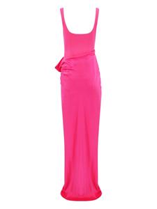 Cinq A Sept Marian gathered-detail gown - Roze