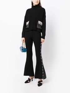 izaakazanei Izaak Azanei Flared broek - Zwart