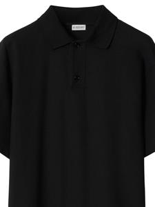 Burberry piqué-weave cotton polo shirt - Zwart