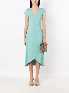 lygia&nanny Lygia & Nanny Midi-jurk met V-hals - Blauw