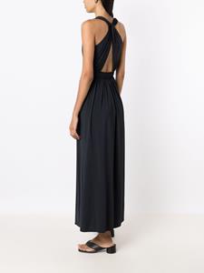lygia&nanny Lygia & Nanny Venus midi-jurk met elastische taille - Zwart