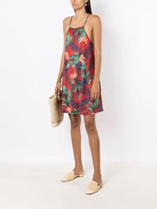lygia&nanny Lygia & Nanny Isis blousejurk met botanische print - Rood