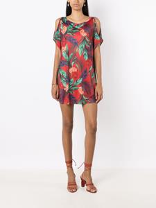 lygia&nanny Lygia & Nanny Allat wikkeljurk met botanische print - Rood