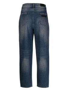 armaniexchange Armani Exchange Jeans met gerafeld effect - Blauw