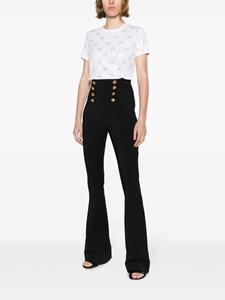 Elisabetta Franchi double-breasted flared trousers - Zwart