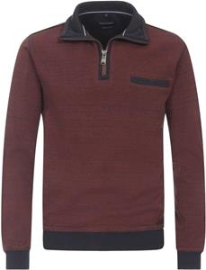 Casa Moda Half Zip Trui Bordeaux