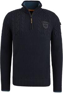 Pme Legend Half Zip Collar Cotton Rib Knit