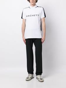 Hackett Poloshirt met logoprint - Wit