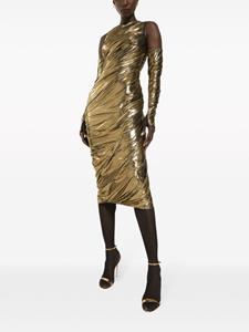 dolce&gabbana Dolce & Gabbana Jurk met vlakken - Goud