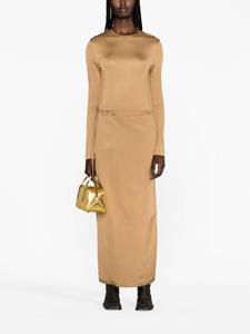 jilsander Jil Sander Jurk met trekkoordtaille - Bruin
