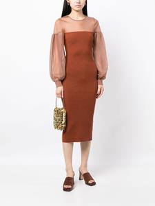 ullajohnson Ulla Johnson Jurk met doorzichtige vlakken - Oranje