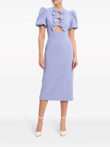Rebecca Vallance Midi-jurk met strikdetail - Paars