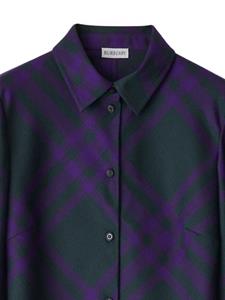 Burberry Blousejurk met ceintuur - Groen