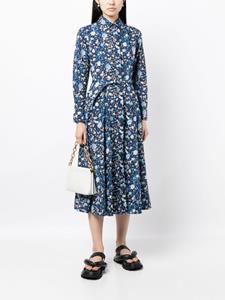 Evi Grintela Lana floral-print midi dress - Blauw