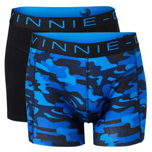 Vinnie-G Boxershorts 2-pack Black/Blue Army-S