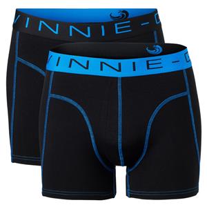 Vinnie-G Boxershorts 2-pack Black/Blue Stitches-L