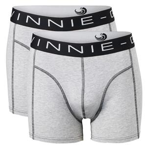 Vinnie-G Boxershorts 2-pack Grey Melange Stitches-S